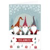 Christmas Card Set Gnome Trio with Envelope (Folding Cards 17
