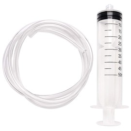 Gufastoe 2 x 50 ml Large Plastic Syringe for Industrial Use, Scientific Laboratory Experiments