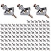 Vordpe 100 Plasterboard Dowels and Screws Set, Drywall Dowels, Cavity