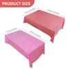 1 x pink and white checked tablecloth, 1 x pink