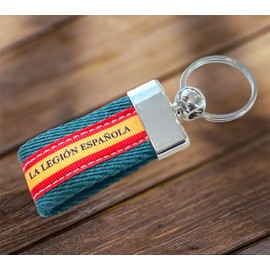 MIBANDERA Spanish Flag Keychain, Man Woman Spanish Flag Keychain, Car Motorcycle Keyring, Legion - Wide