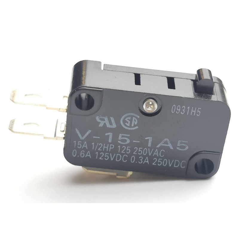 OMRON ELECTRONIC COMPONENTS V-15-1A5 MICRO SWITCH, PIN PLUNGER, SPDT 15A