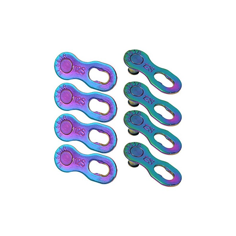 VGEBY Bicycle Chain Links, Steel, Colourful, Missing Link Connector, 12