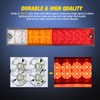 Nilight Trailer Tail Light Bar 2PCS 20LED Brake Running Turn