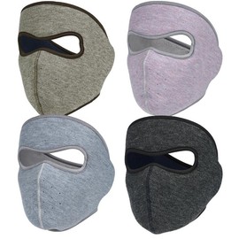 Balaclava Fleece Full Face Mask Motorcycle Winter Warm Windproof for Women Men - Color: Black