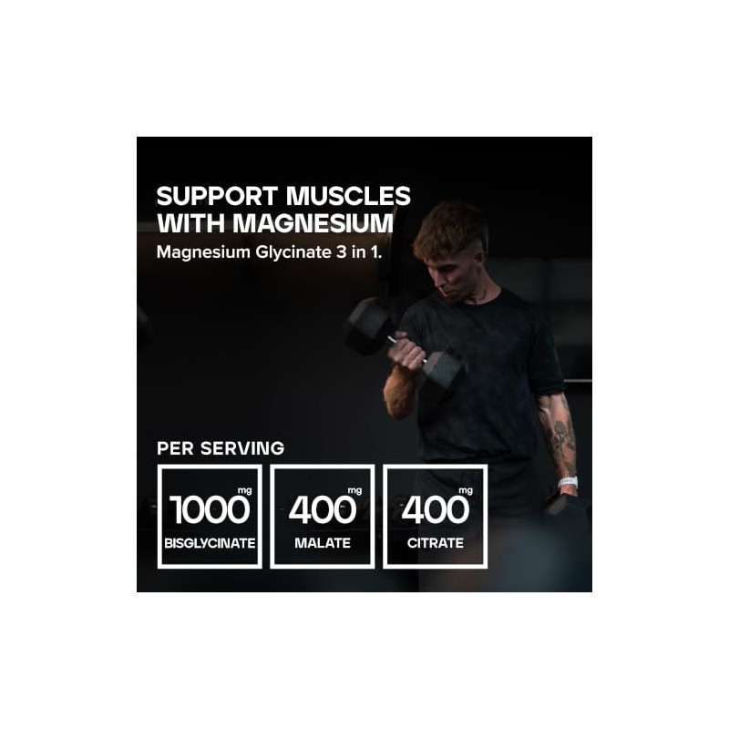 Bulk Magnesium Glycinate 3-in-1 Complex | 1800mg High Absorption |