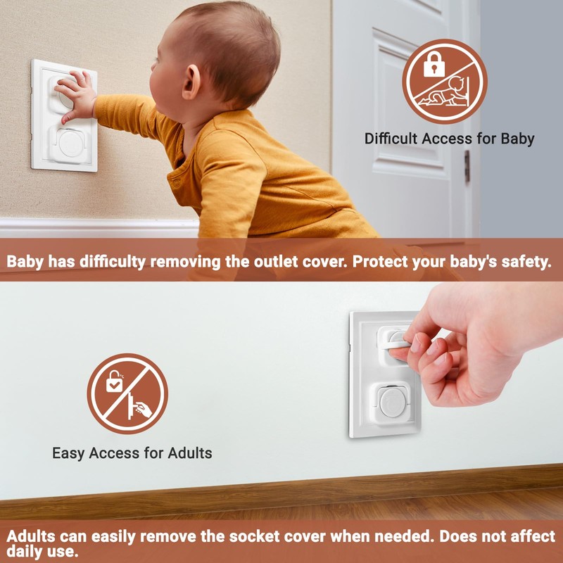 Outlet Covers Baby Proofing, 40 Pack Child Proof Plug Socket