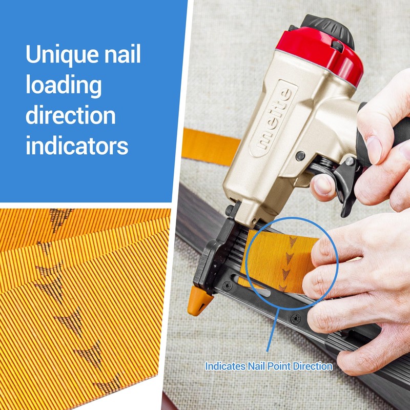 meite 23 Gauge Pin Nails, 1-3/8-Inch Micro Headless Pins for