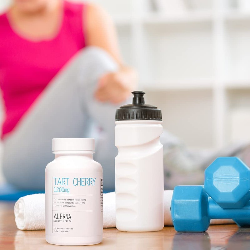 Alerna Kidney Health Tart Cherry Extract 1200 mg, 100 Vegetarian