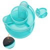 Annova Mesh Desk Organizer Rotate with 5 Compartments Round Spinning