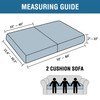 H.VERSAILTEX Super Stretch Individual Seat Cushion Covers Sofa Covers Couch
