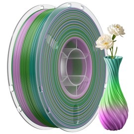 95A TPU 3D Printer Filament, 1.75mm Multicolor Rainbow TPU Filament,Color Change Flexible Soft 3D Printing Filament Blue Green Pink Gradient 1kg (2.2lbs)