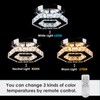 Cainjiazh Dimmable Crystal Chandelier Mini LED Flush Mount Ceiling Light