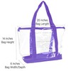 DALIX Clear Shopping Bag Security Work Tote Shoulder Bag Womens