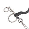 Rubber Mullen Pelham Bit, Horse Chewing Mouth Roller, Stainless Steel