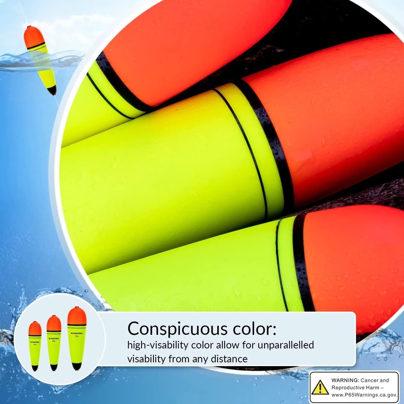 THKFISH Slip Bobbers Floats EVA-Slider-Bobbers Slip Corks for Sea Fishing
