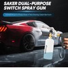 Saker Foam Cannon Dual Connector Accessory, Dual-Purpose Switch Spray Gun,Foam