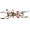 FregocS SW-OX-M8-4p Shackle Swivel, Nominal 0.3 inch (8 mm), Stainless