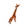 WitnyStore Tiny 3⅜" Brown Giraffe Standing Look Up Figurine -
