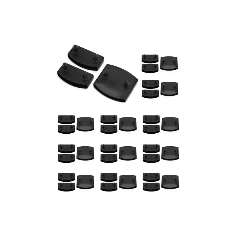 Top Spot 36 Pcs Plastic Bed Slat Caps, Side and