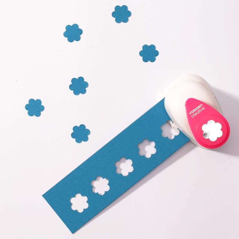 Vaessen Creative Motivstanzer Klein Blume 2 Ø1,5cm, Small