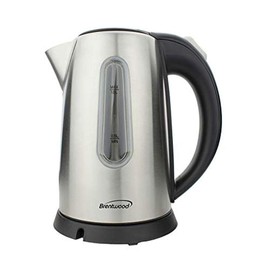Brentwood Appliances KT1710S 1-Liter Stainless Steel Cordless Electric Kettle (Silver), 1Lt
