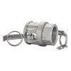2 pcs Aluminum Camlock Fittings (1-1/4" Type D) Cam &