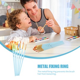 Operitacx Pack of 18 Watercolour Brush Kit Painting Brush Large Wall Brush Painting Brush Nylon Bristles Painting Tools for Oil Painting Tools Round Adjustment Stick Brushes Student Nylon Wool