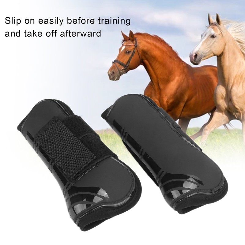 4pcs Horse Tendon Boots Protective Lightweight and Adjustable Boots for