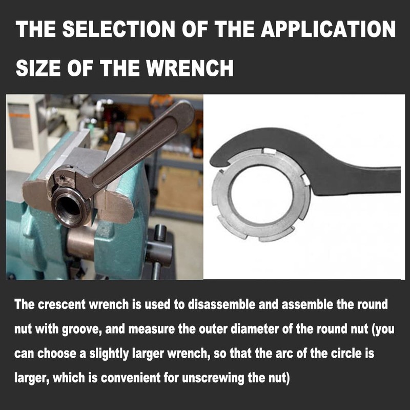 Utoolmart C Hook Spanner Wrench Collet Chuck for 28-32mm Round