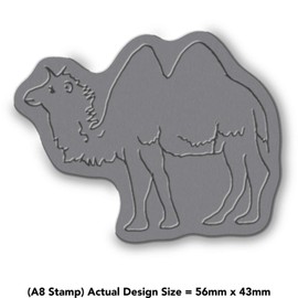 'Camel' Rubber Stamp - Unmounted Design for Crafting & Scrapbooking, A8 (RS00032143)