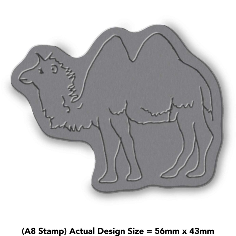 'Camel' Rubber Stamp - Unmounted Design for Crafting & Scrapbooking,