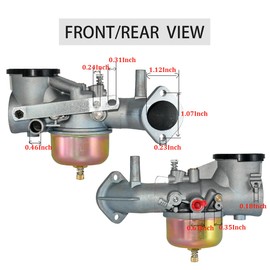 JULRICARB 491031 Carburetor Kit Compatible with 490499 491026 281707 12HP Fits for Toro 30102 30103 30111 55600 56150 56175 Engines Crab with Filter & Cleaner Tool