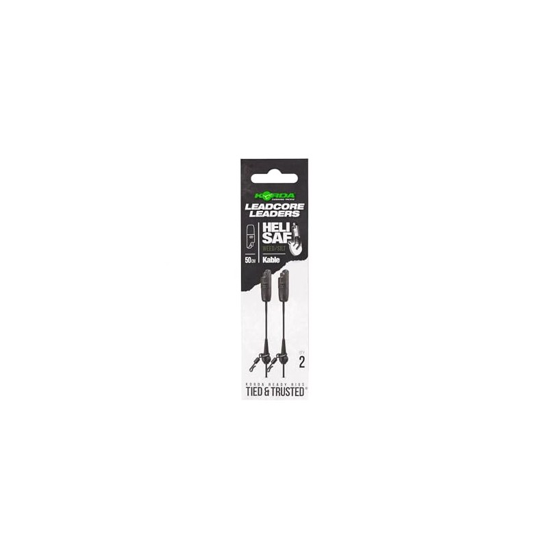 Korda Kable Leadcore Leader Heli Safe 50cm Weed - Anti-Tangle
