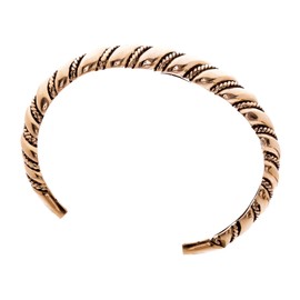 Vintage Bangle Windard Diameter 6.1 cm Medieval Jewellery Antique High Quality Bronze, Bronze