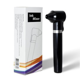 Tattoo Pigment Ink Mixer With 100 Mixing Sticks Set Includes 100 Ink Caps and 15 Ink Rings Eyebrow Color Makeup Tattoo Ink Cup Stand Electric Agitator Machine for Microblading Supplies