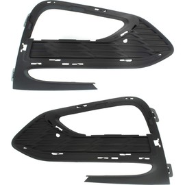 For Chevy Cruze Fog Light Cover 2016 2017 2018 Outer Driver and Passenger Side Pair/Set | Grille | Textured Black | w/RS Package | DOT/SAE Compliance | GM1038225 + GM1039225 | 84095936 + 84095937