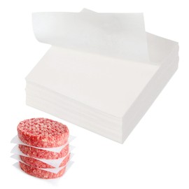 sourcing map 500 Pcs Unbleached Parchment Paper Baking Sheets Squares, 2.8 Inch Hamburger Patty Paper, for Baking Grilling or Meat Storage, White