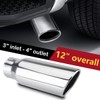 LCGP 3 Inch Inlet Exhaust tip 4" Inch Outlet 12"