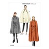 Vogue Patterns V9288ZZ0 Outerwear Misses' Cape with Stand Collar, Pockets,