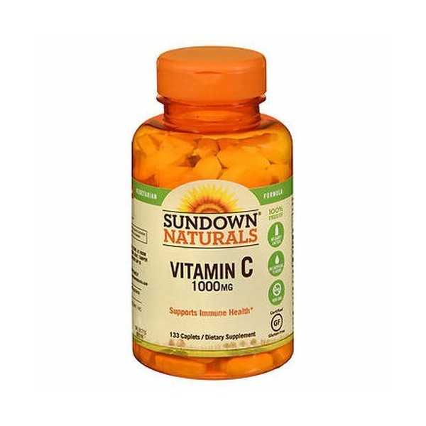 Sundown Naturals Vitamin C Caplets 133 Tabs 1MMG