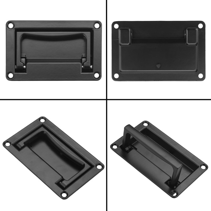 GENHAKON 6 Pack, 4.4 x 2.7Inch Zinc Alloy Recessed Pull