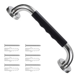 Grab Bars for Seniors, Stainless Steel Bathroom Grab Handle, 30 cm Shower Handle, Non-Slip Safety Handle for Kitchen, Bedroom, Bathtub, Shower and Steps