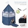 Catit Vesper Castle, Soft Cat Tower Hideout, Blue