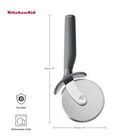 KitchenAid Soft Grip Pizza Cutter - Charcoal Grey