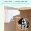 Magnetic Cabinet Locks 20 Pack+4 Keys, AOSITE Baby Proofing Drawer