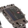 Men's LED Watch Classic Fashion Men's Rectangular Watch with Binary