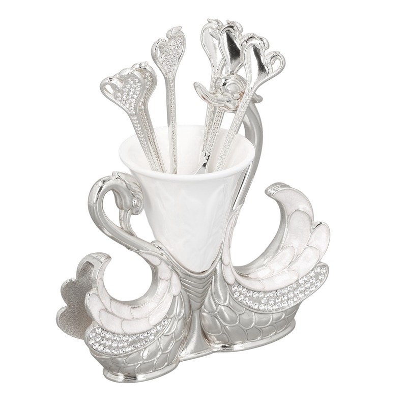 Swan Shape Dinnerware Set Light Luxury Exquisite Elegant Swan Shape