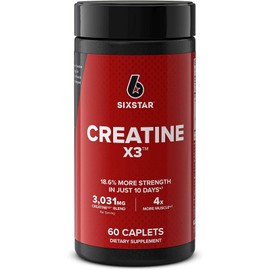 Undisclosed Six Star Elite Series Creatine X3 Micronized Creatine Pills, Muscle Builder & Re