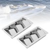 Pair Marine Air Vent Cover 3 Slots 210x110mm Rectangle Louver